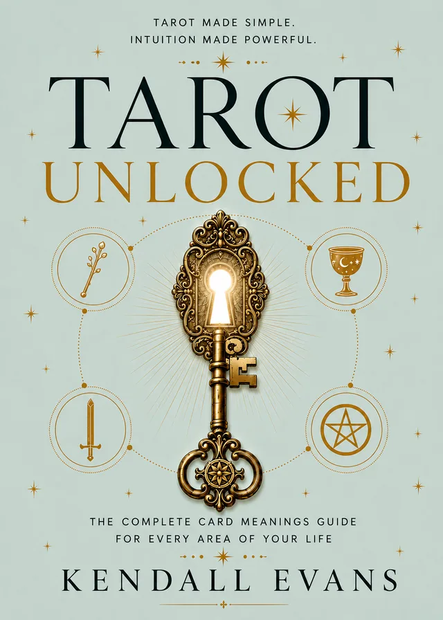 Book cover: Tarot Unlocked by Kendall Evans