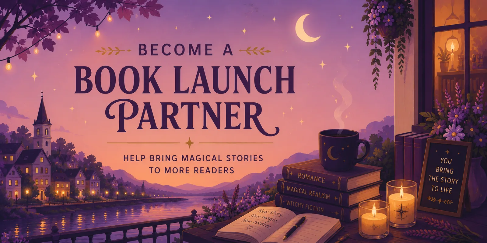 Become a Book Launch Partner — help bring magical stories to more readers